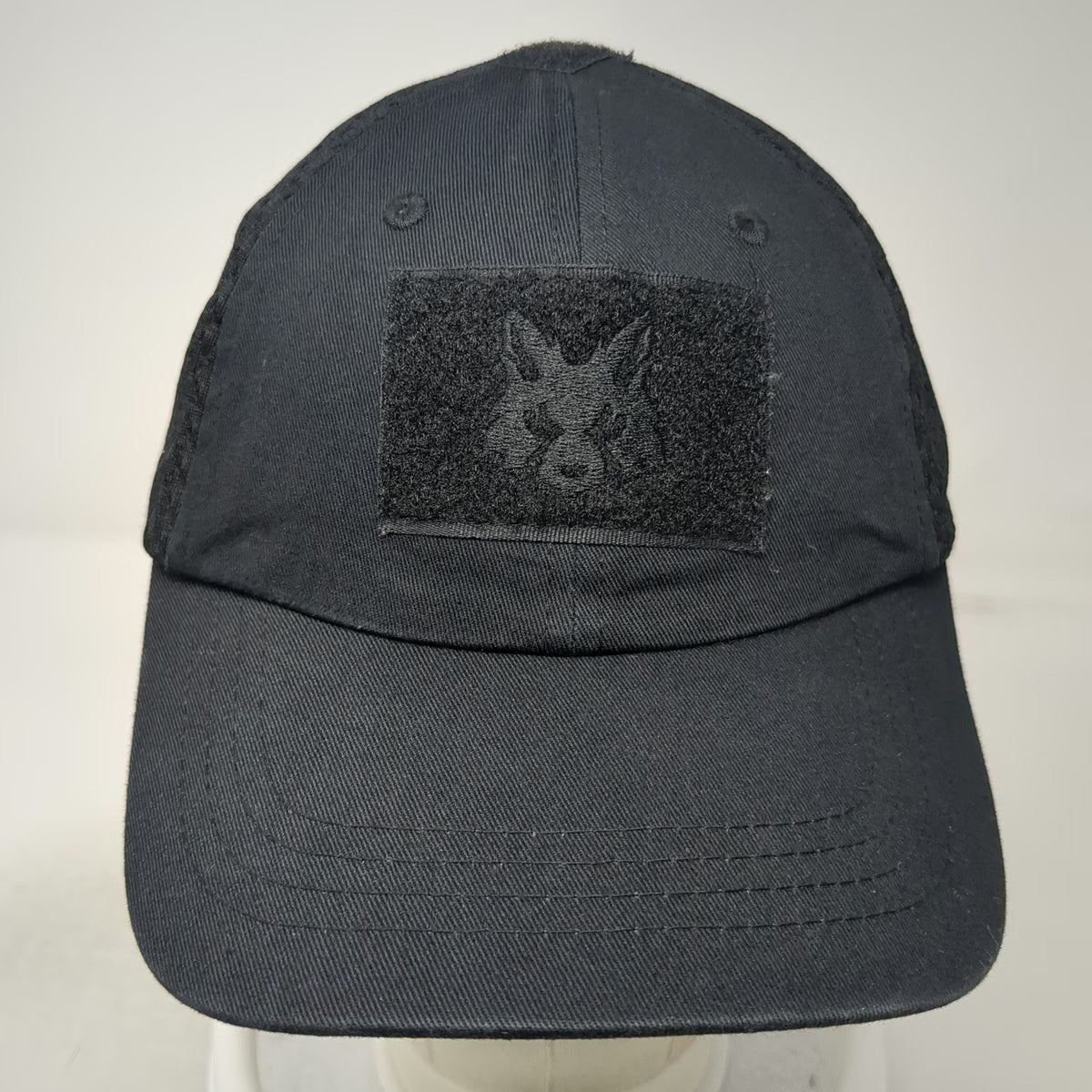 Fox Xtreme Endurance Baseball Cap Black One Size Mesh Wolf Patch Hat Strapback