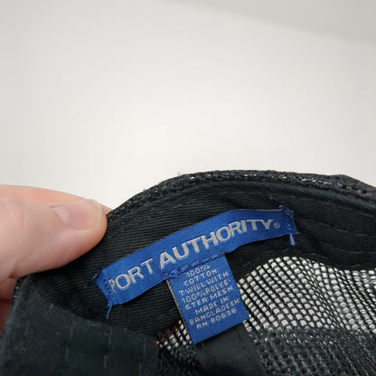 2018 WWB Snapback Trucker Hat Black OS Adjustable Mesh Back Port Authority