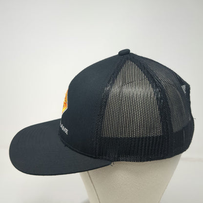 Outdoor Cap Baseball Cap Black One Size Solid Frame Orange Mesh Strapback Hat