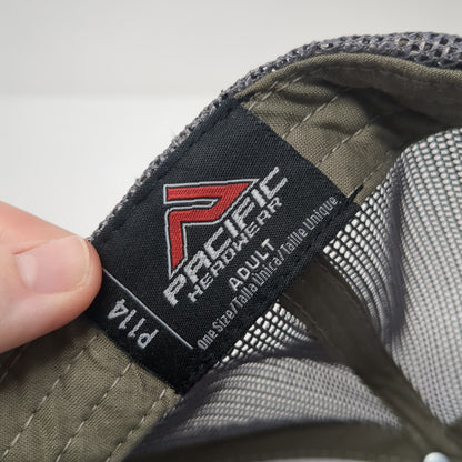 Idaho 2022 Patch Snapback Trucker Hat Black One Size Mesh Back Colorblock