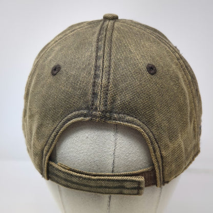 Field & Stream Baseball Cap Brown OSFM American Flag Deer Antler Strapback Hat