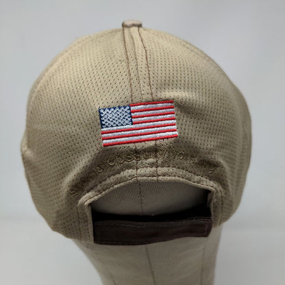 Special Ops Survivors Men's Strapback Hat Tan Camo Polyester Blend Embroidered