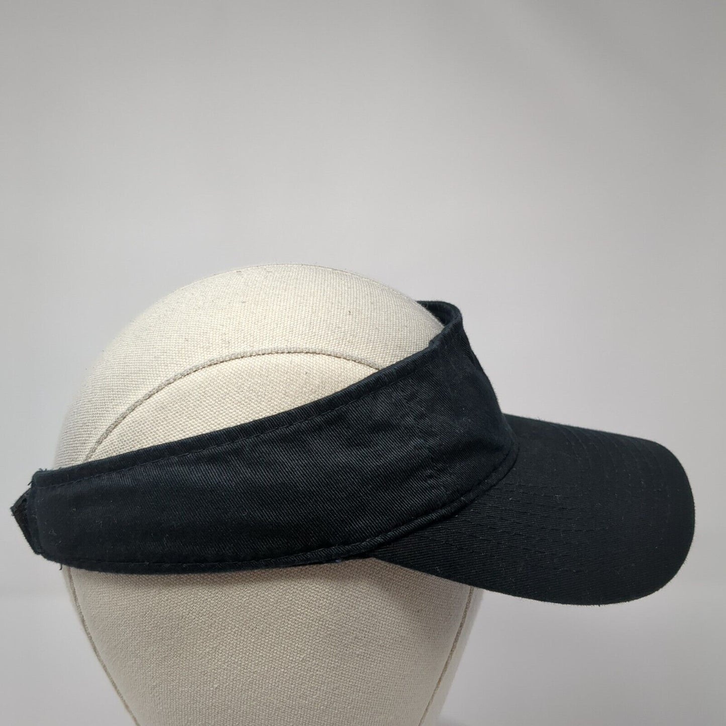 Outdoor Cap Strapback Gol Sun Visor Hat Black One Size Adjustable Solid Blank