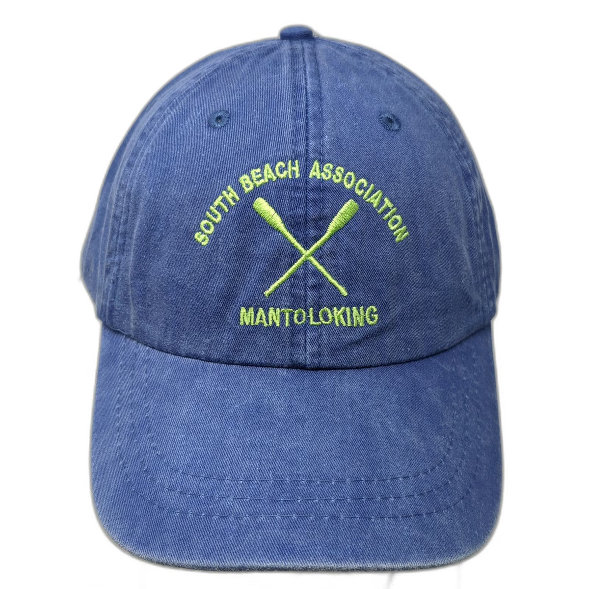 Adams Blue OSFM Baseball Cap Hat South Beach Association Mantoloking Oars Logo