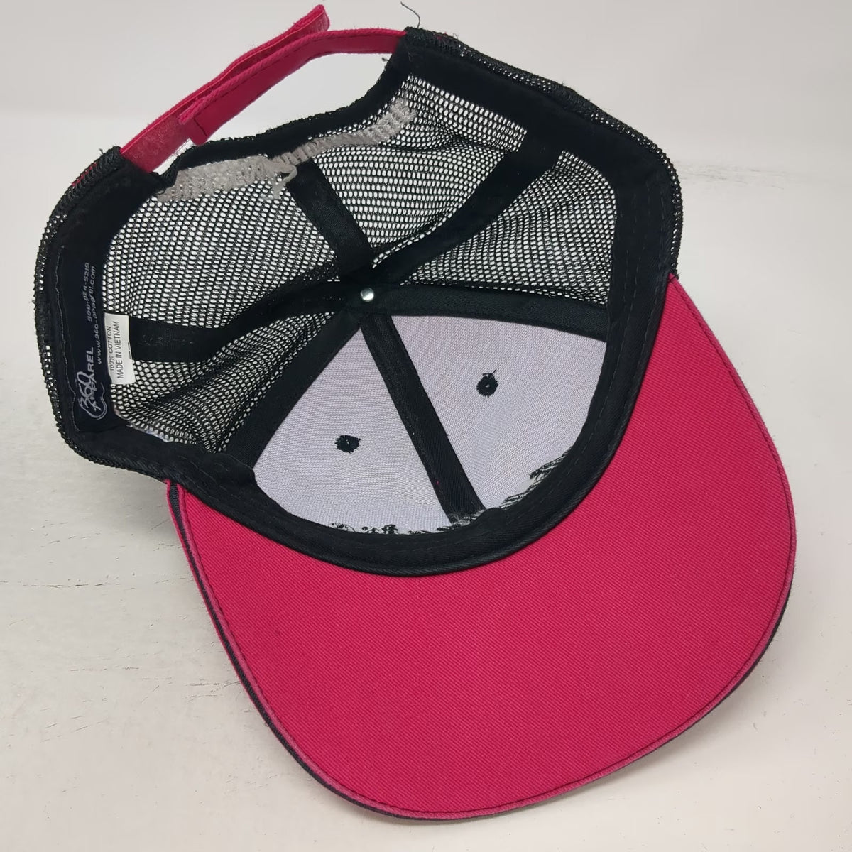 360 Apparel Adams Mfg Pink One Size Baseball Cap Hat Trailer Sales American Flag