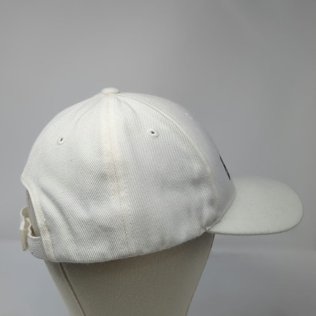 Lids Baseball Cap White One Size Biggie Embroidered Strapback Hat Acrylic Blend