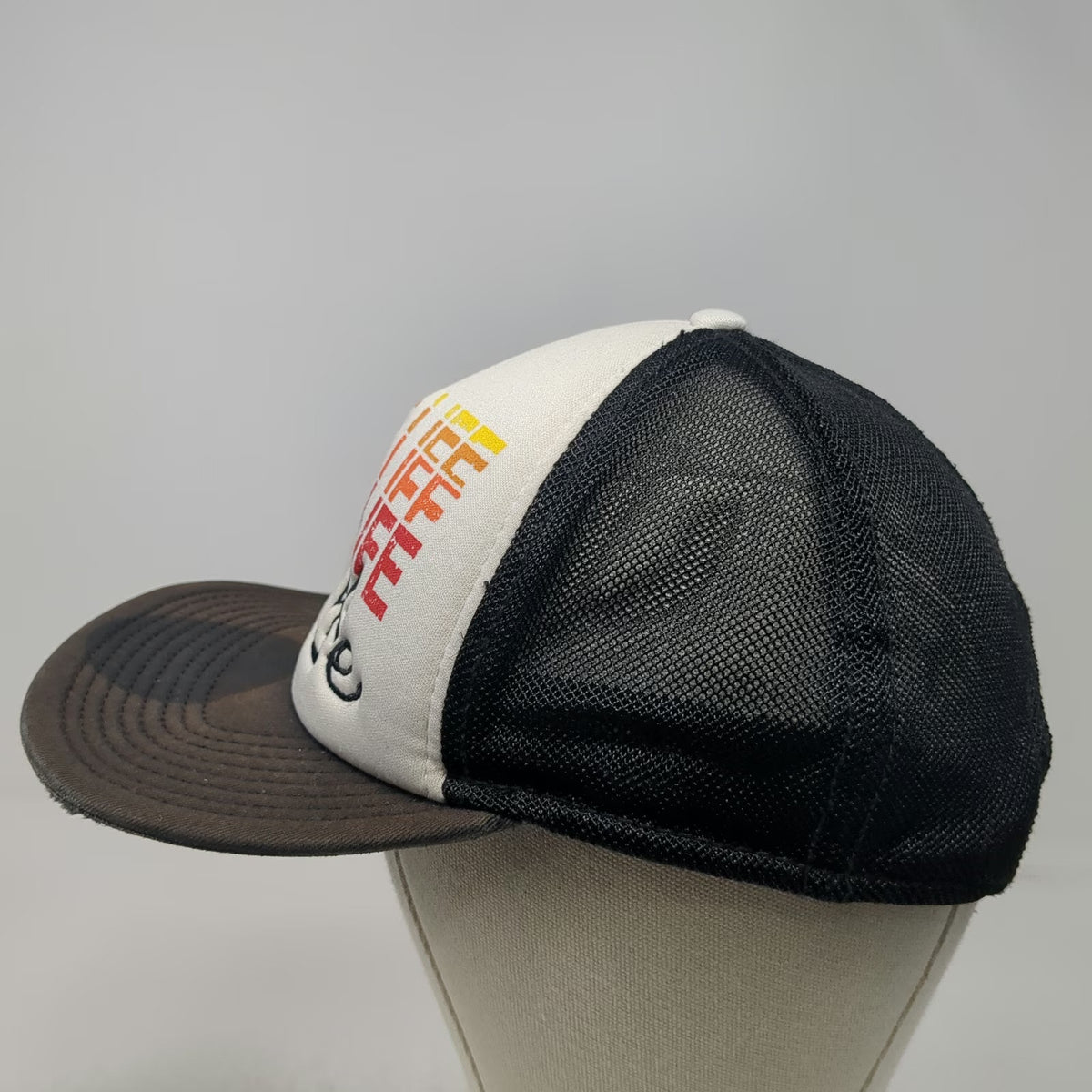 Salt Life Trucker Hat Black White Red Orange Yellow One Size Mesh Foam Snapback