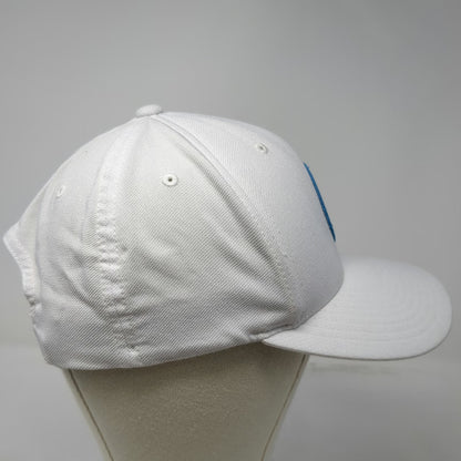 TravisMathew Snapback Hat White One Size Golf Logo Patch Adjustable Structured