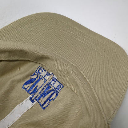 Cotton Deluxe Caps Spike Club Baseball Cap Beige OS Slideback Hat 1999 Vintage