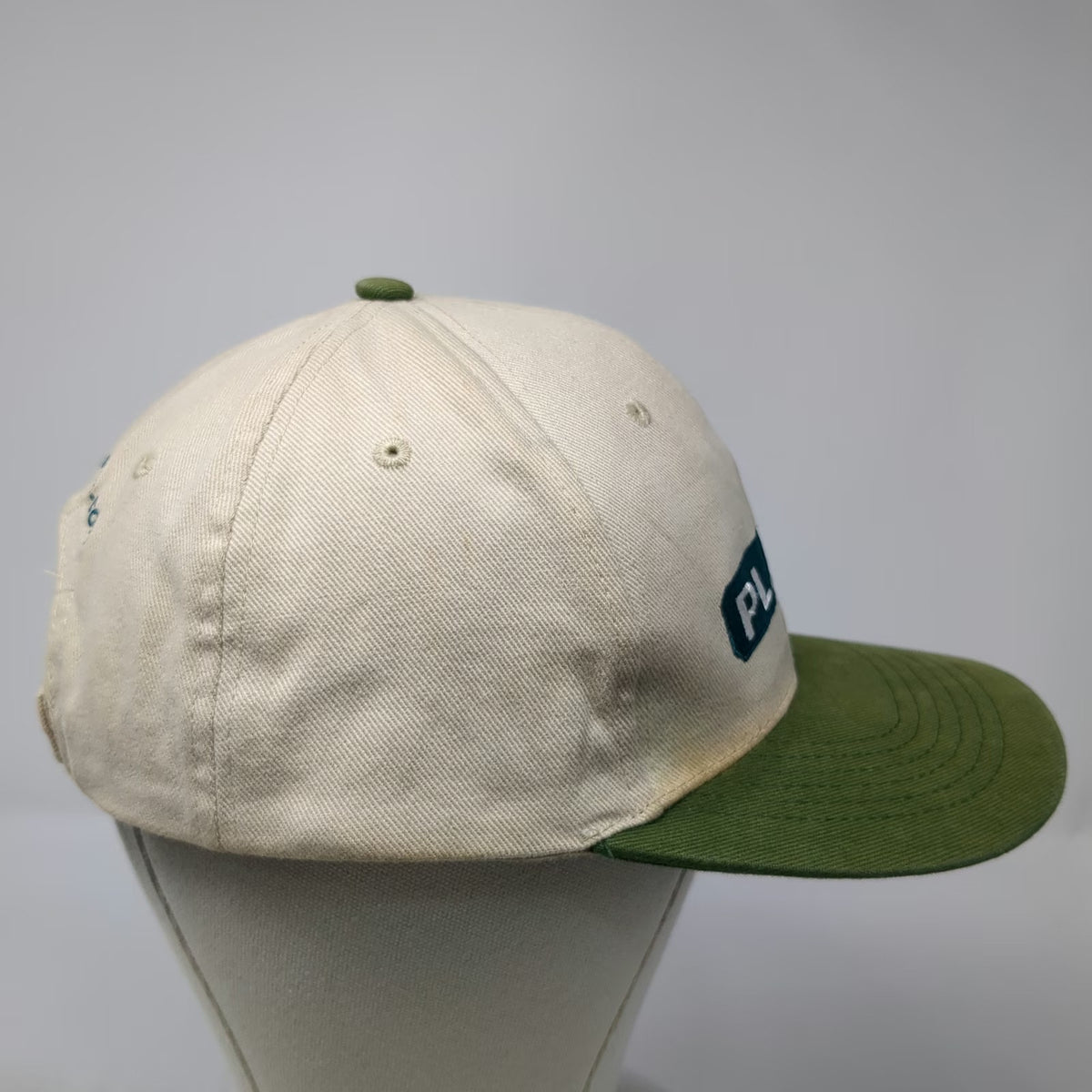 Platt Electric Supply Corporate Baseball Cap Beige Green One Size Strapback Hat