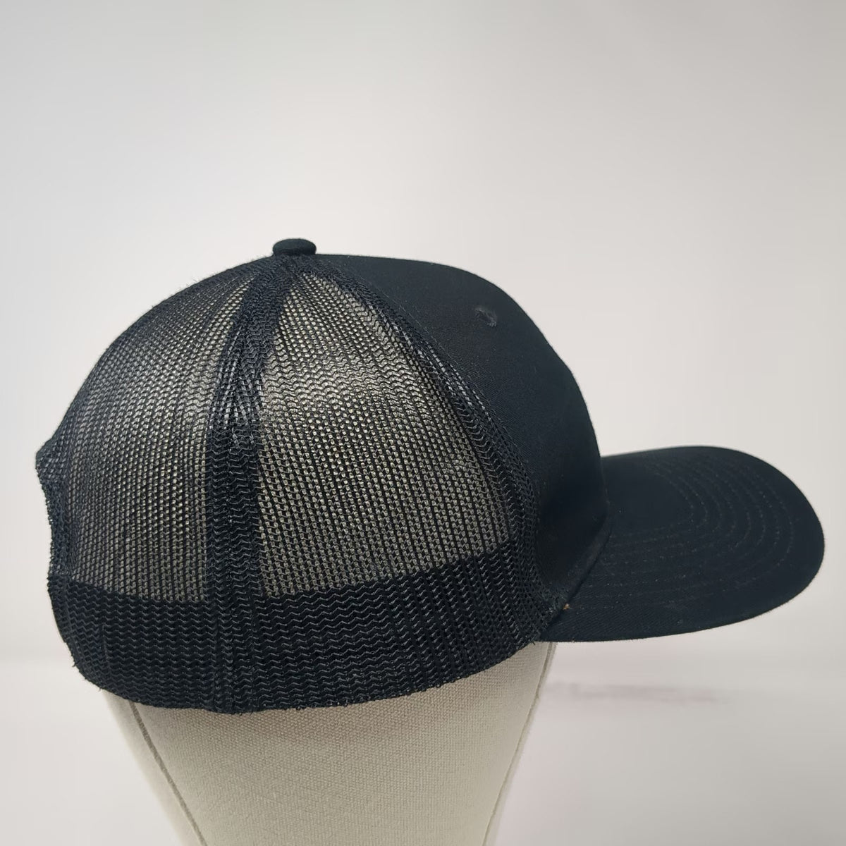 Port Authority Trucker Hat Black One Size Rockhard Hauling LLC Mountain Snapback