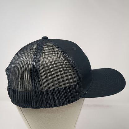 Port Authority Trucker Hat Black One Size Rockhard Hauling LLC Mountain Snapback