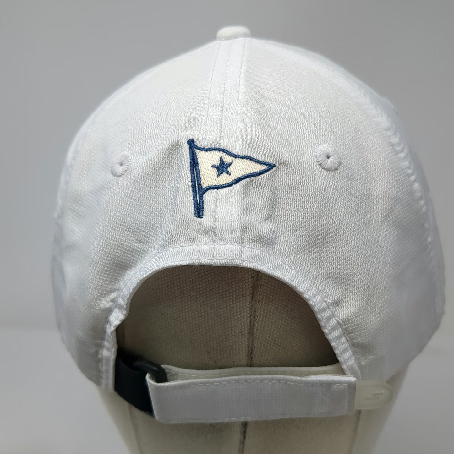 Babolat Baseball Cap White One Size Polyester Strapback Logo Pennant Tennis Hat