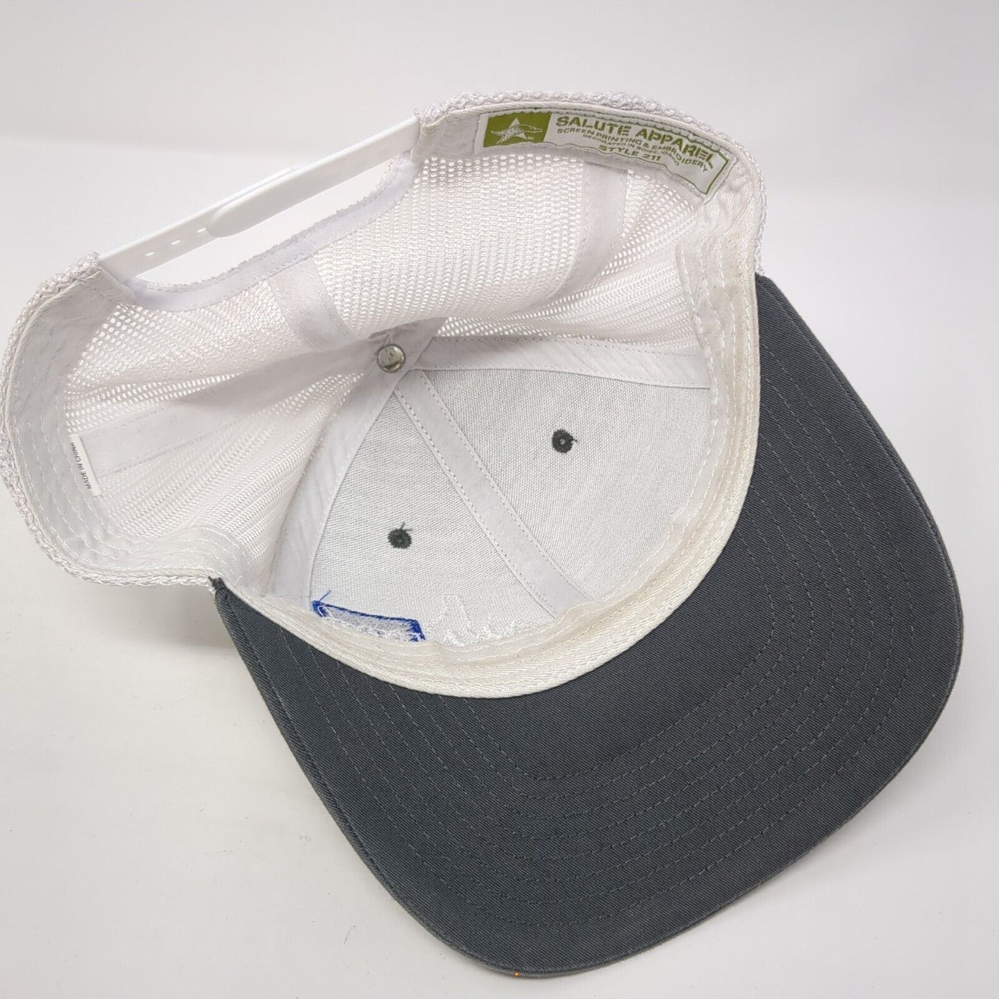 All Pro Idaho Snapback Mesh Back Trucker Hat Gray One Size Embroidered