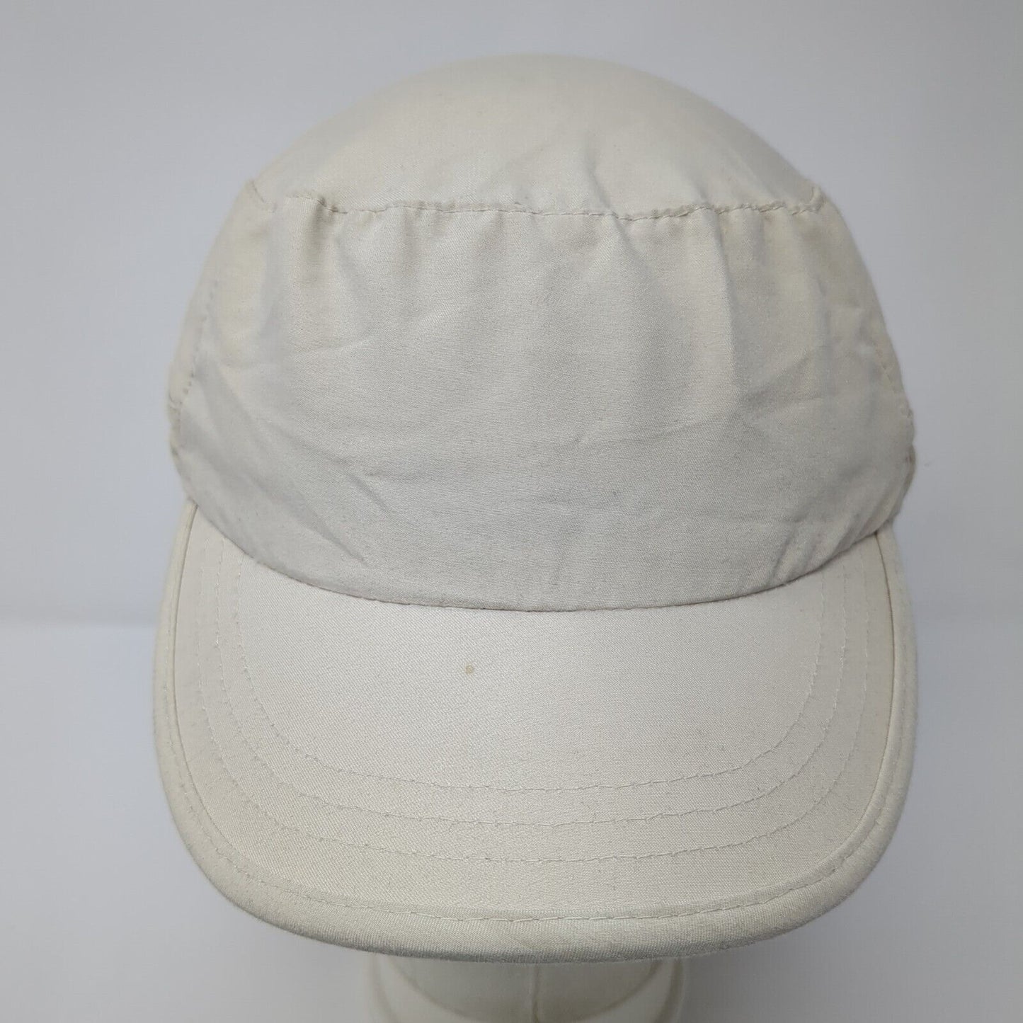 Unbranded Trapper Hat Tan OS Adjustable Drawstring Ear Flaps Blank Polyester