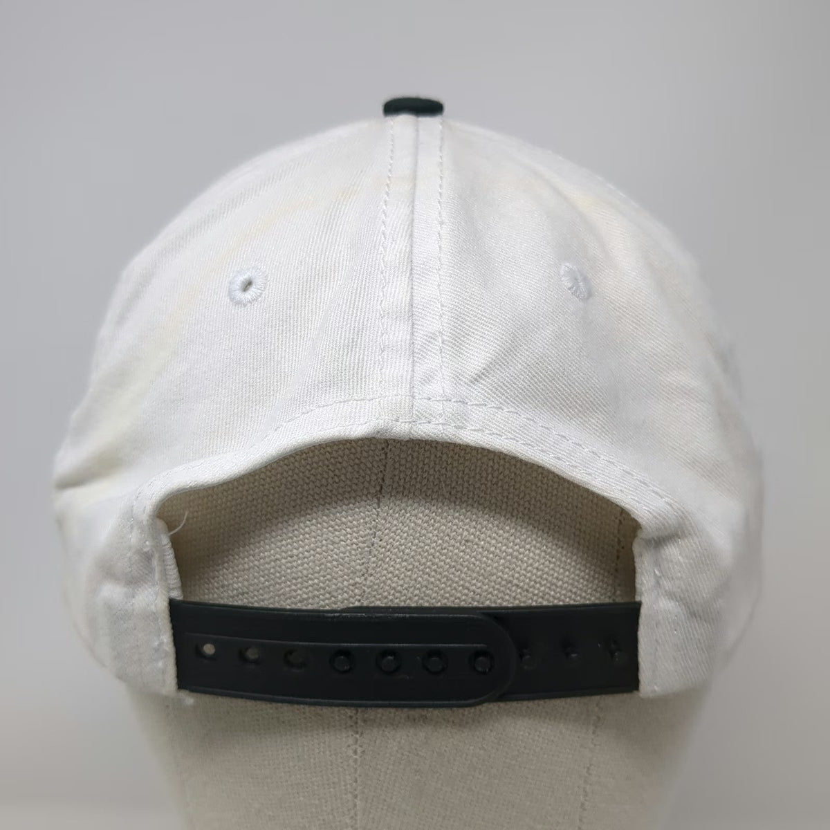 Hawx Smart Pest Control 5 Panel White Hat One Size Snapback Green Underbrim Flat