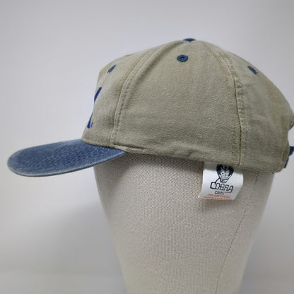 Cobra Caps 5 Panel Hat Beige Blue One Size Idaho iPAK Strapback Adjustable Logo