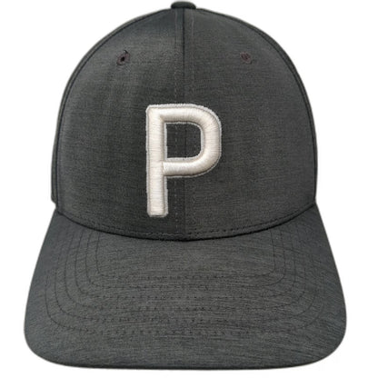 Puma Snapback Gray One Size Golf Hat Tour Exclusive Performance P Logo 110 Cap