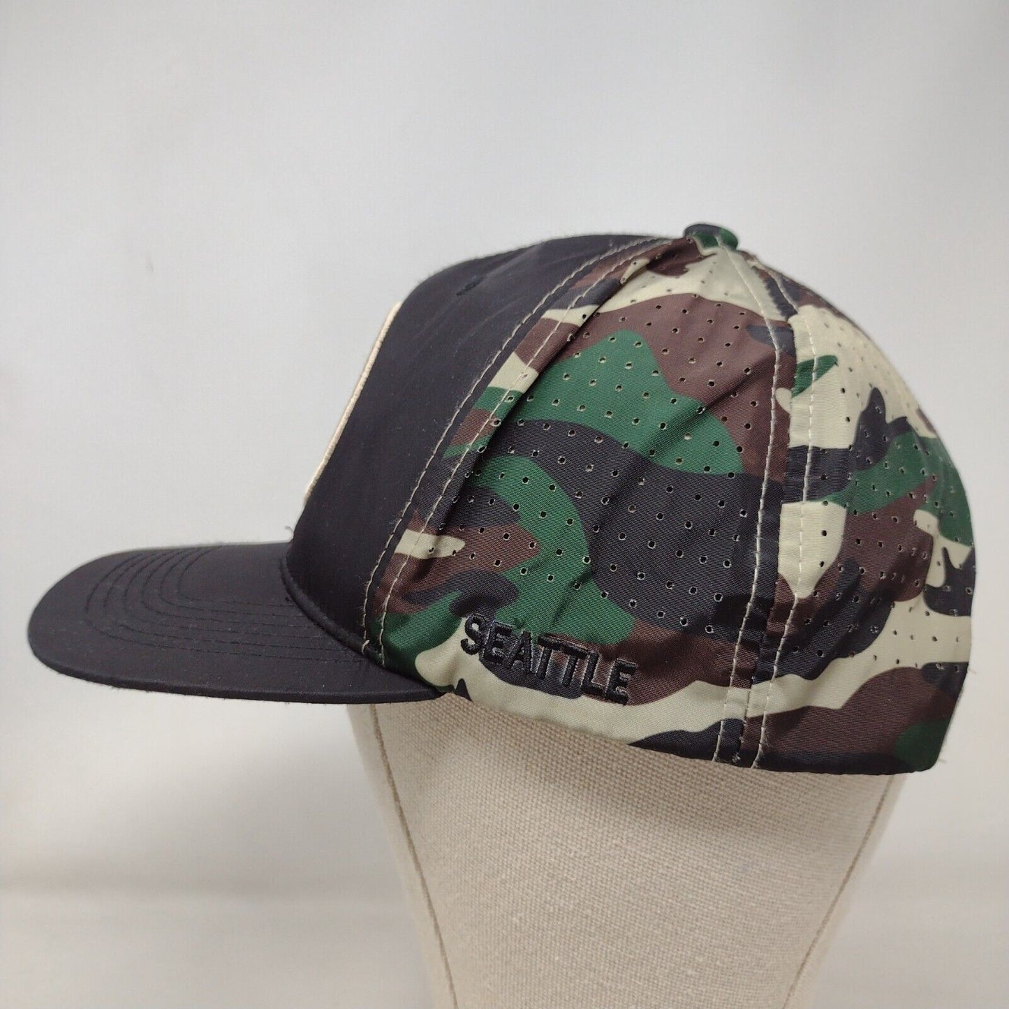 Seattle Snapback Hat Multi One Size Camouflage Adjustable Ace Cap