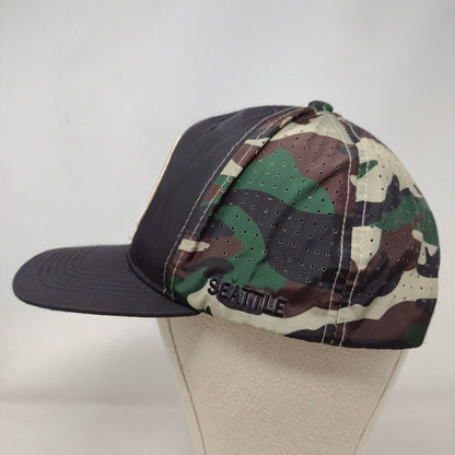 Seattle Snapback Hat Multi One Size Camouflage Adjustable Ace Cap