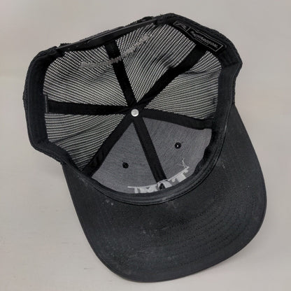 TCM TriCounty Metals Snapback Trucker Hat Black One Size Mesh Back Richardson