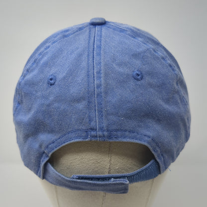 Gorge Dog Strapback Hat Blue One Size Adjustable Embroidered Fahrenheit