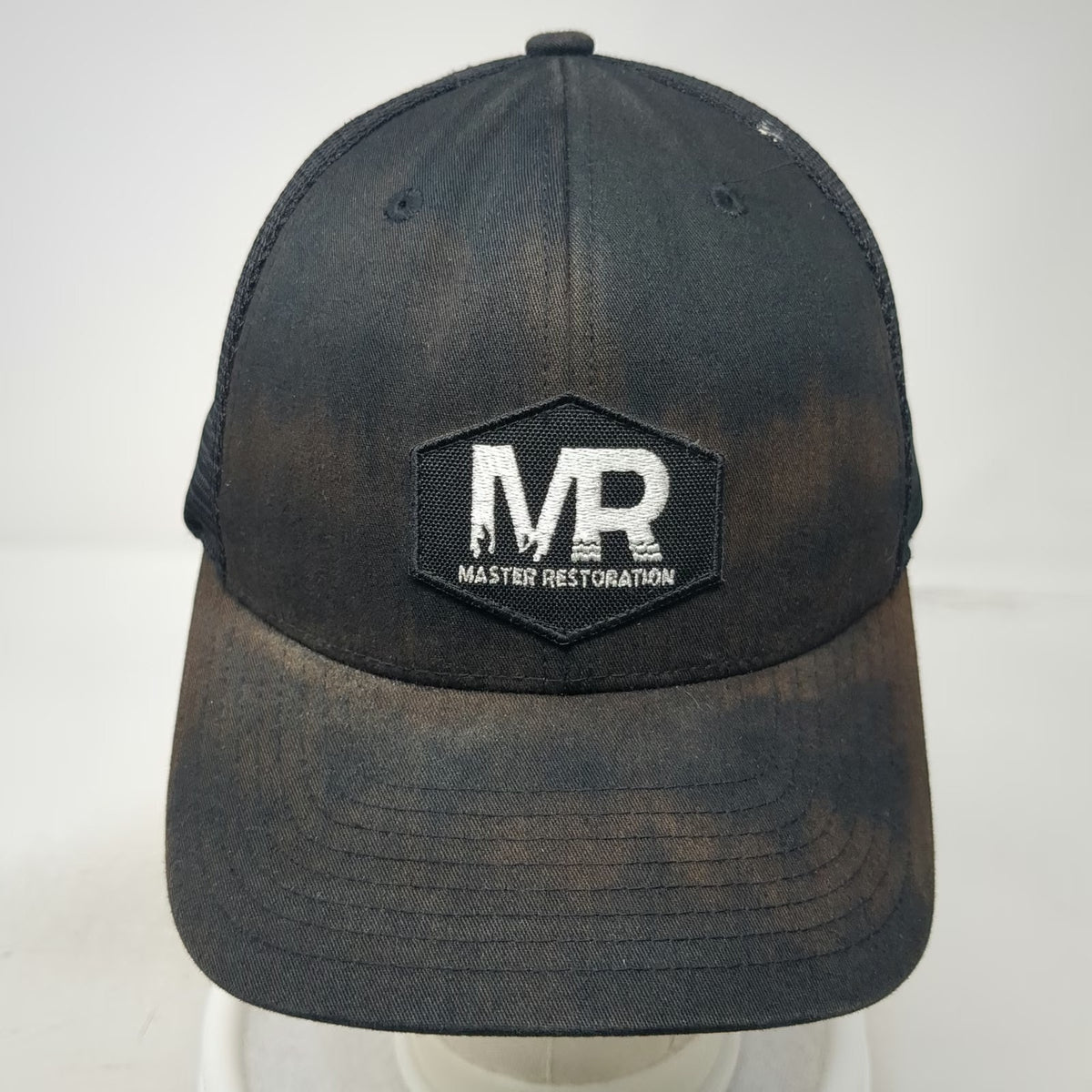 Yupoong Master Restoration Black Trucker Hat One Size Mesh Snapback Flexfit 110