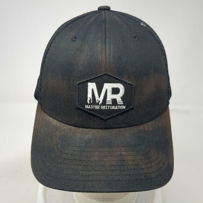 Yupoong Master Restoration Black Trucker Hat One Size Mesh Snapback Flexfit 110