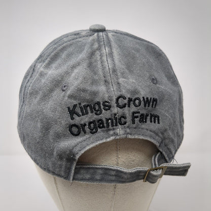 Kings Crown Organic Farm Slideback Hat Gray One Size Adjustable 6 Panel
