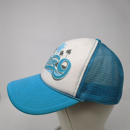 Sector 9 Snapback Rope Trucker Hat Blue One Size Mesh Back Adjustable