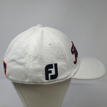 New Era Baseball Cap White XL Titleist Pro V1 FJ Golf Waffle Stretch Fit Hat