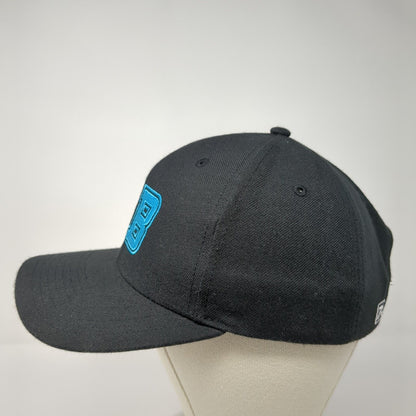 SB Strapback Hat Black M-L Adjustable Embroidered Richardson Pro 514