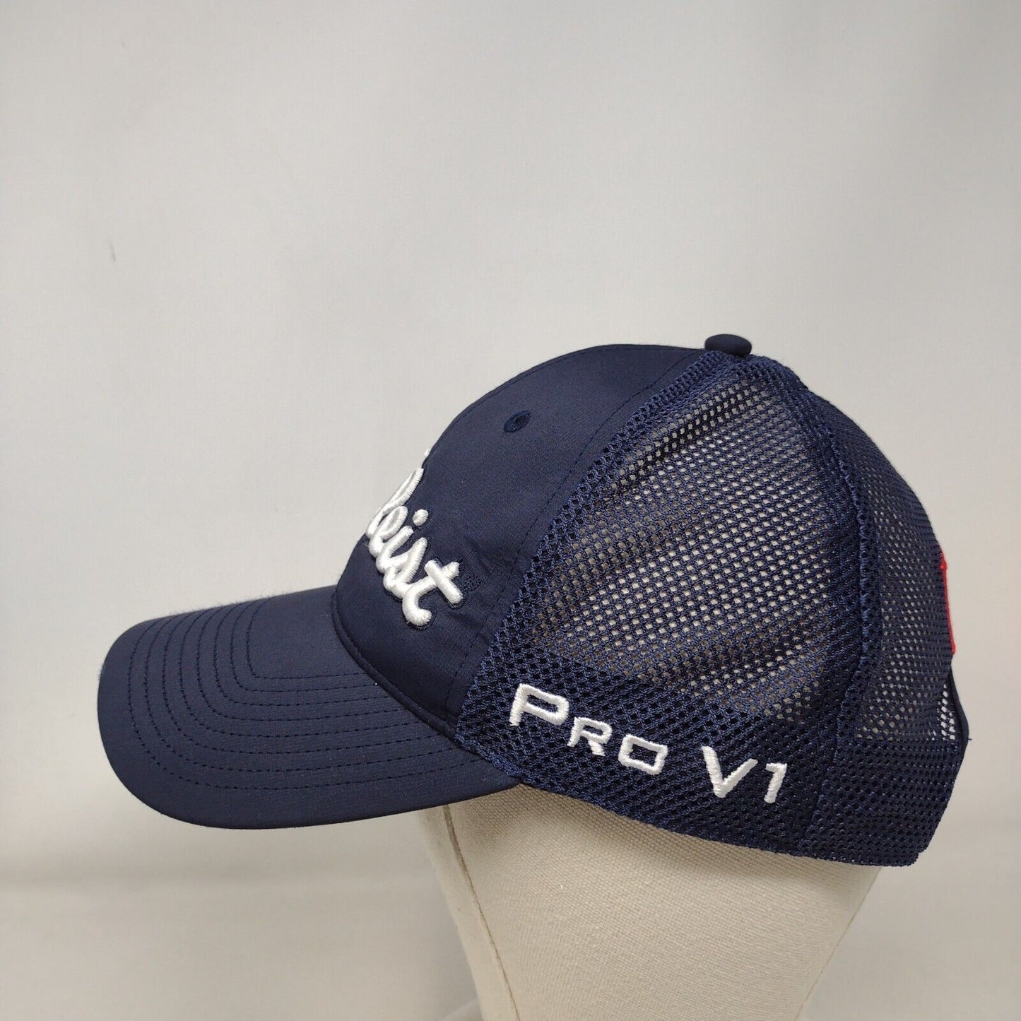 Titleist FJ Pro V1 Snapback Trucker Hat Blue One Size Embroidered 6 Panel