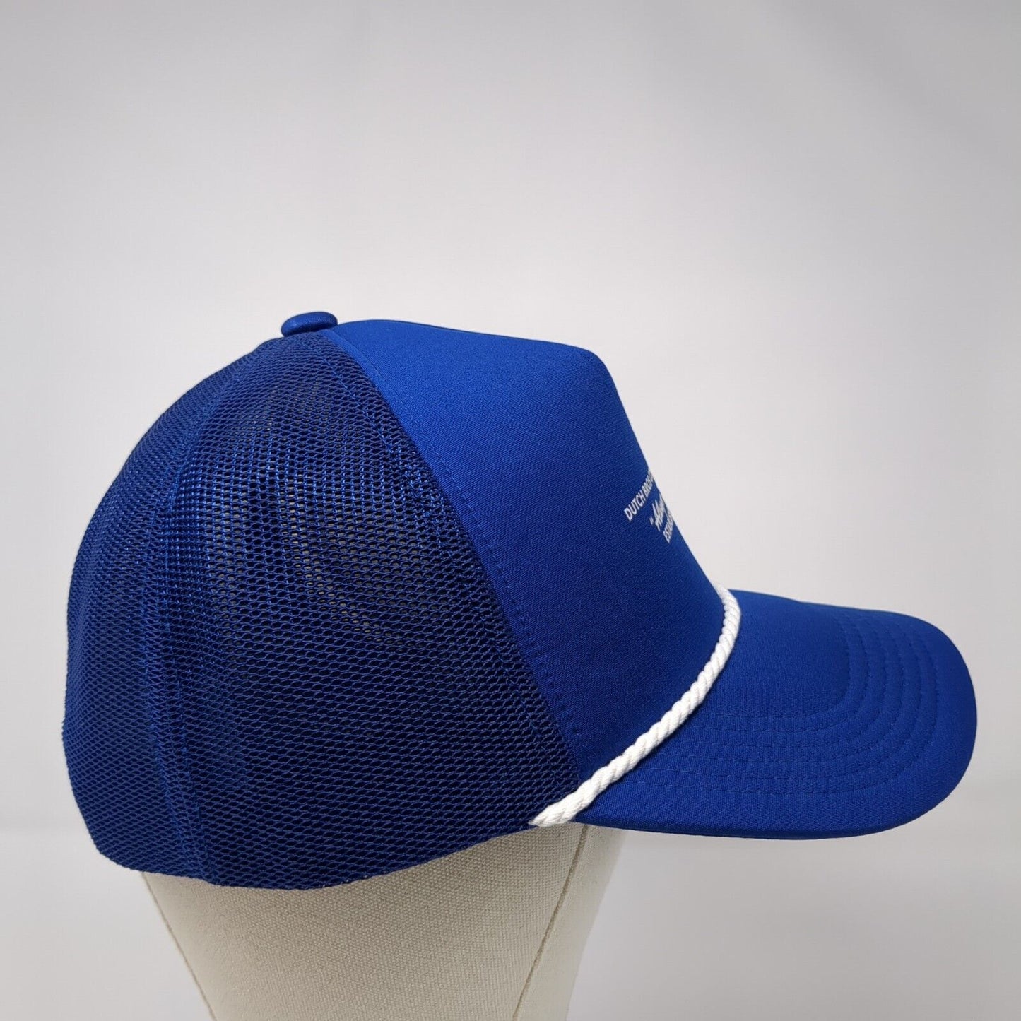 Dutch Bros Coffee Company Always Stoked Est. 1992 Trucker Hat Blue OS Mesh Rope
