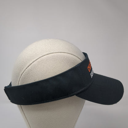 Cycle Nuts & Bolts Boise Idaho Sun Visor Hat Black One Size Adjustable Cotton