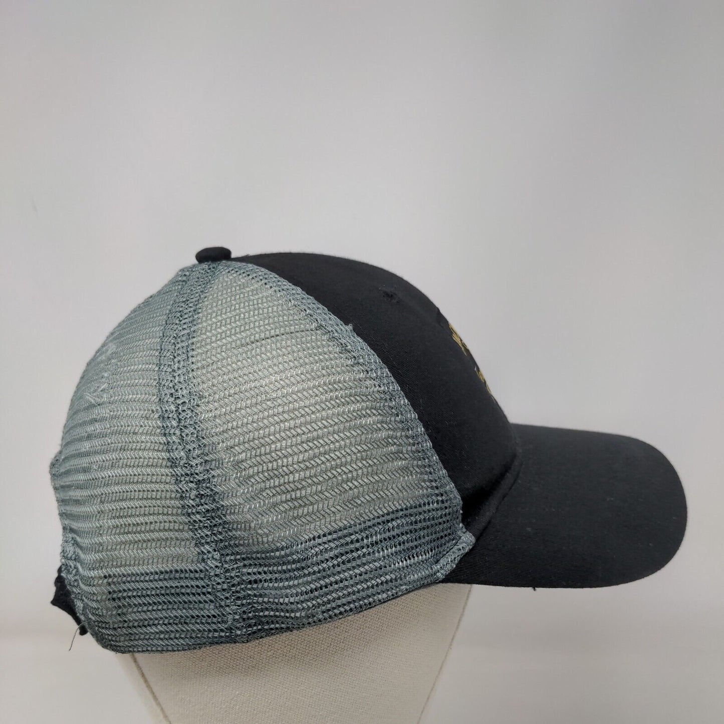 Jack Daniel's Tennessee Honey Strapback Mesh Back Trucker Hat Black OSFA