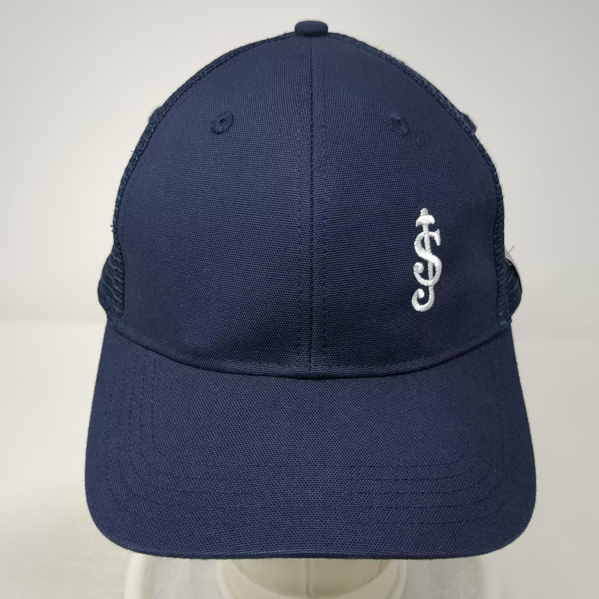 Carhartt Blue OS Trucker Hat Embroidered Logo Snapback Mesh Back Adjustable