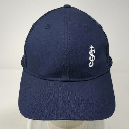Carhartt Blue OS Trucker Hat Embroidered Logo Snapback Mesh Back Adjustable