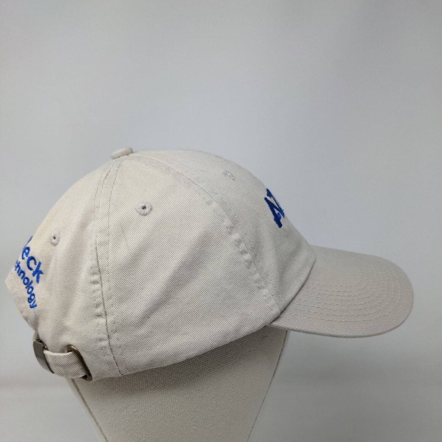 AZEK Deck Slideback Hat Tan OSFA Adjustable Embroidered 6 Panel Cotton