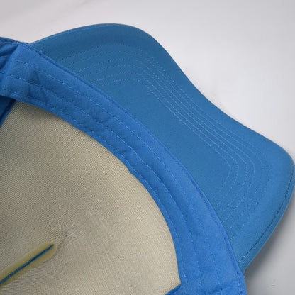 Dabico Artist Factory Trucker Hat Blue One Size Mesh Back Snapback Guitar Logo