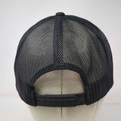Santa Cruz Trucker Hat Black One Size Mesh Back Snapback Blue Red Screaming Hand