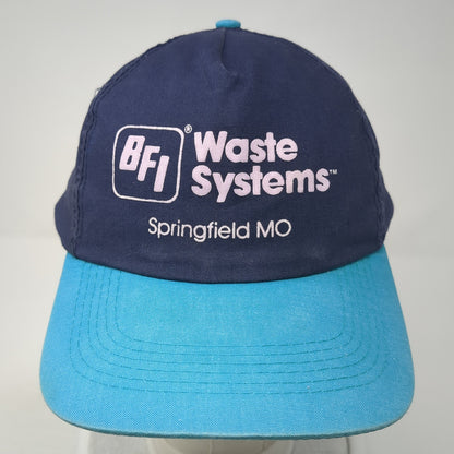 BFI Waste Systems Springfield MO Snapback Hat Blue OS Adjustable Embroidered