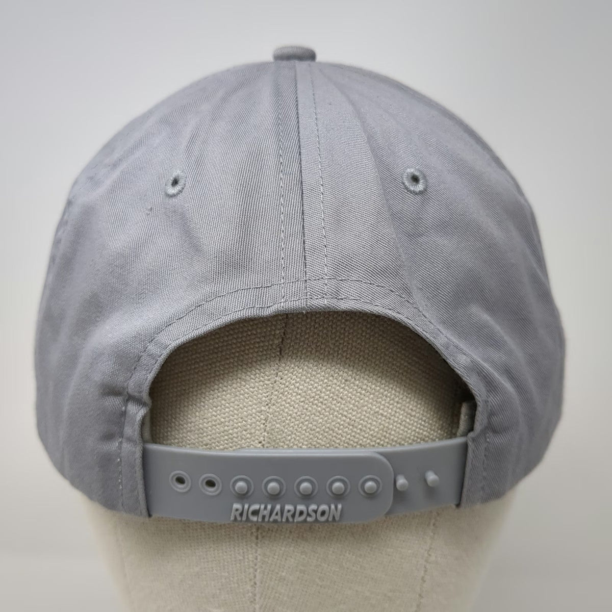Richardson Snapback Gray L Performance Athletic Club Embroidery Flat Brim Hat