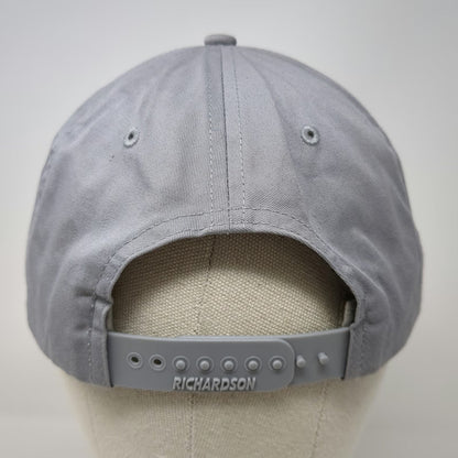 Richardson Snapback Gray L Performance Athletic Club Embroidery Flat Brim Hat