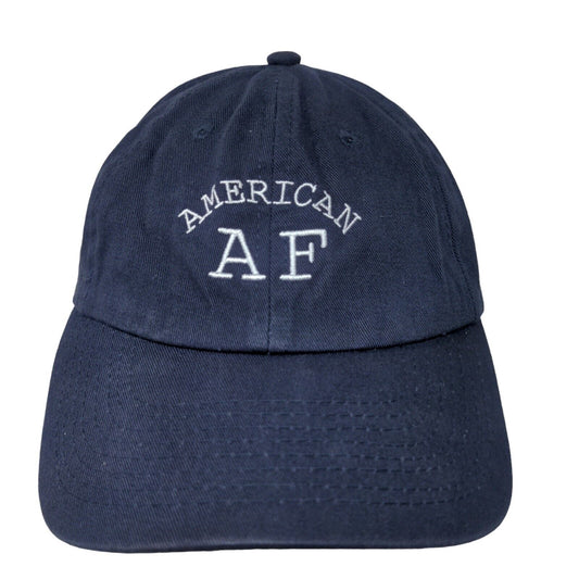 Spencer's Gifts Men's Slideback Hat Blue Size OSFM Embroidered American AF Logo