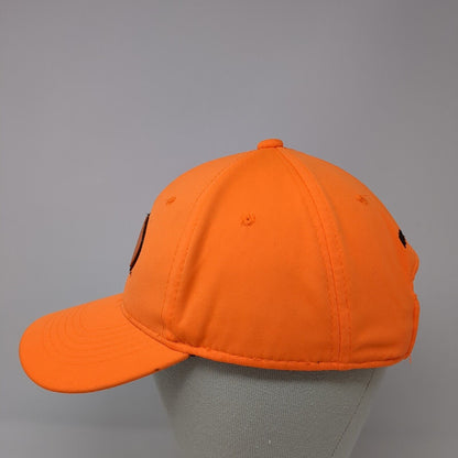 Mossy Oak Patch Strapback Hat Orange One Size Adjustable Solid 6 Panel
