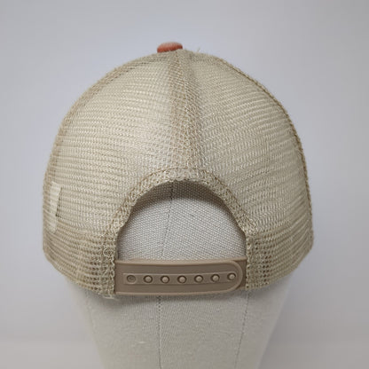 Mission Beach Trucker Hat Orange One Size Adjustable Mesh Back Salt Creek