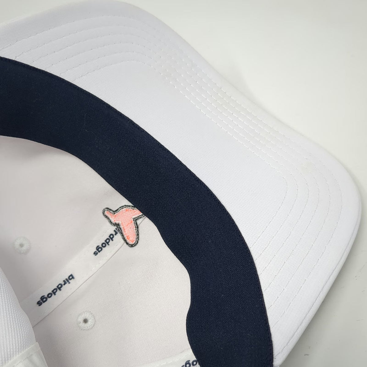 Birddogs Baseball Cap White One Size Performance Slideback Hummingbird Logo Hat