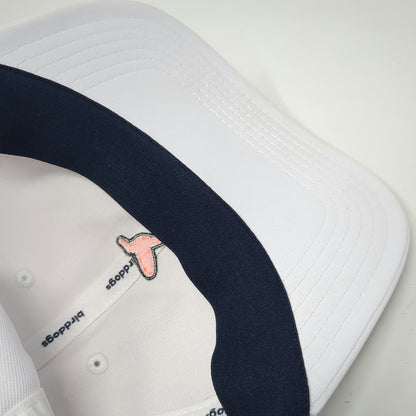 Birddogs Baseball Cap White One Size Performance Slideback Hummingbird Logo Hat