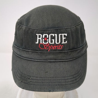 District Threads Army Cap Gray One Size Rogue Spirits Distressed Cotton Logo Hat